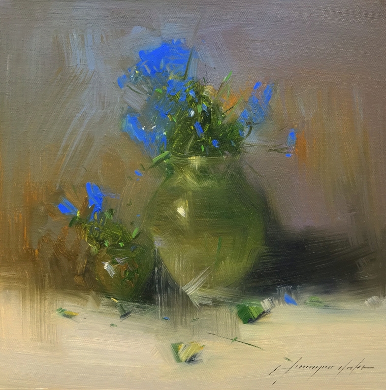 Vase of Flowers, Original oil Painting, Handmade artwork, One of a Kind            